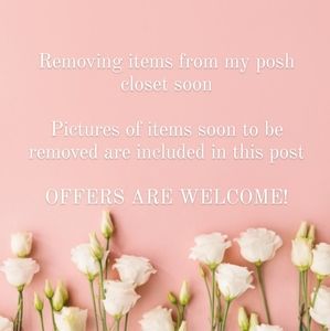 Final call! Pics of items included in this post.